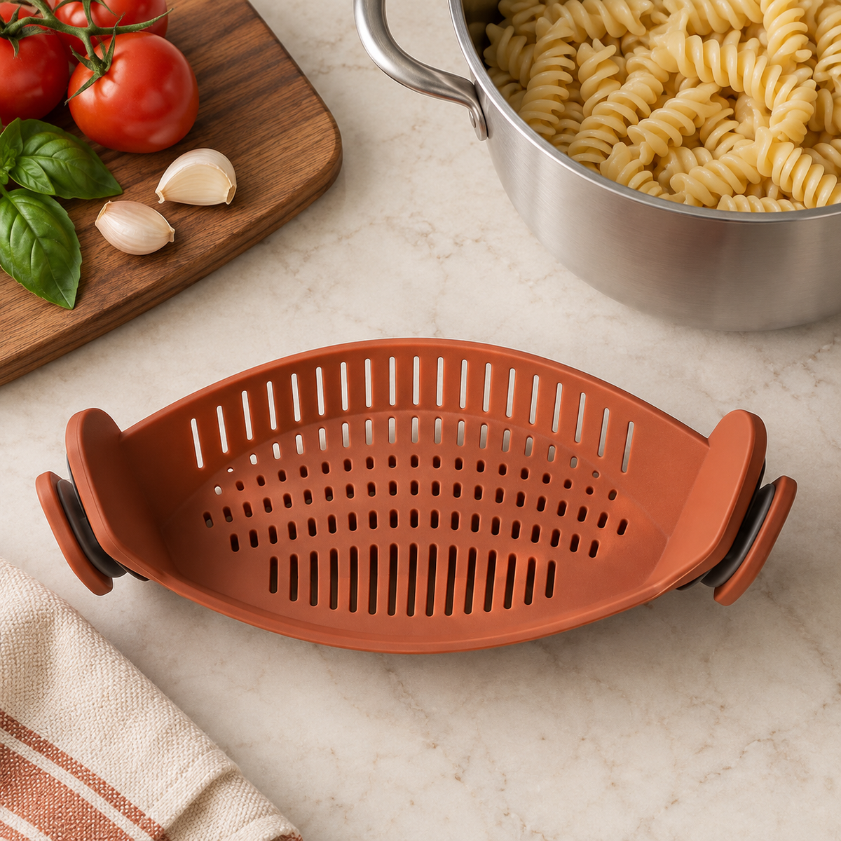 Clip-On Pot Strainer — overview