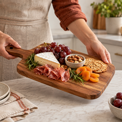Handled Serving Board — lifestyle