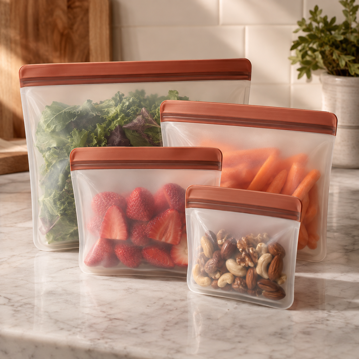 Reusable Food Storage Bag Set — feature