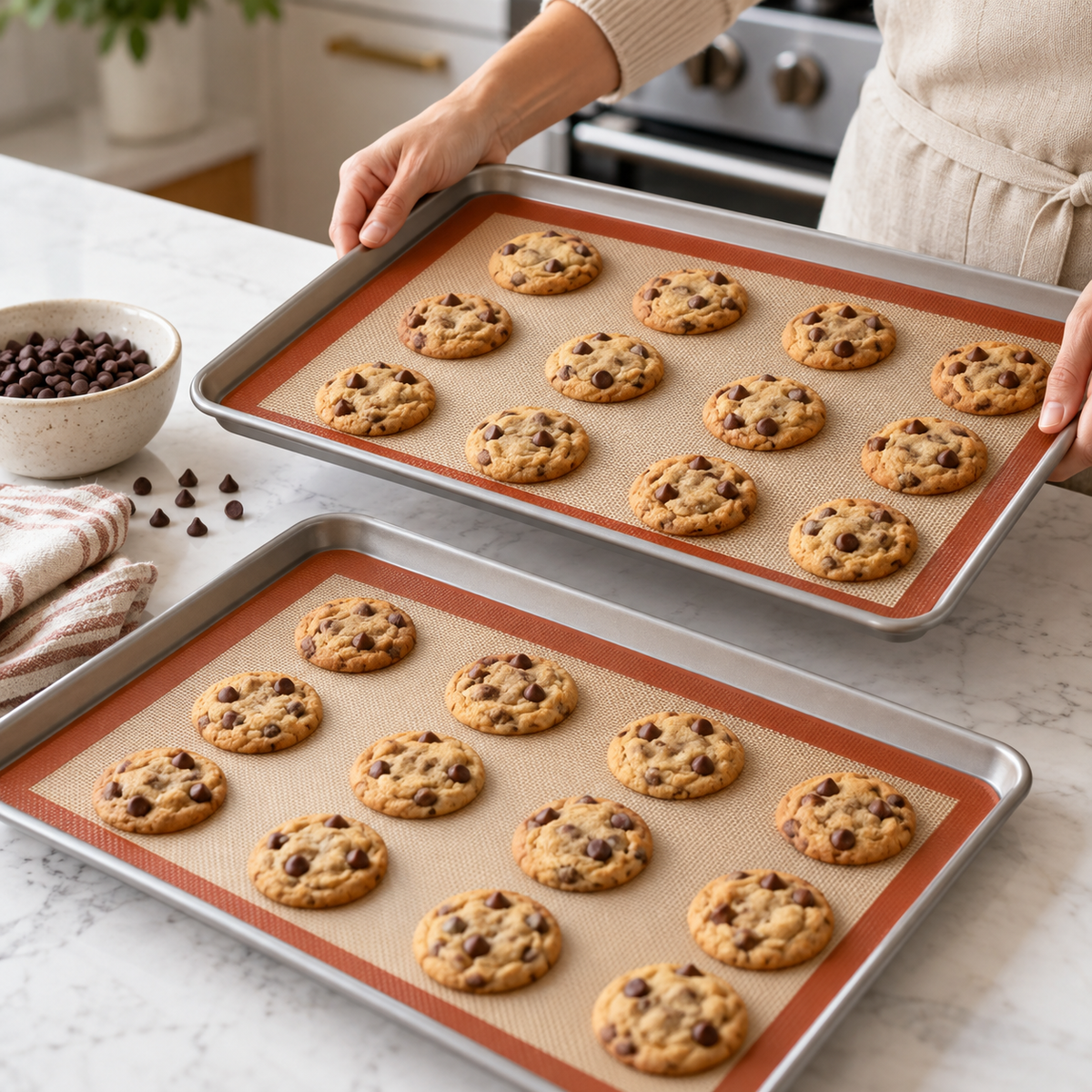 Silicone Baking Mat Pair — lifestyle