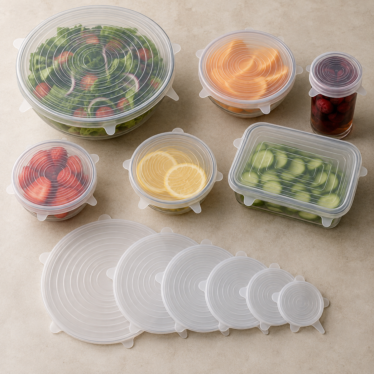 Silicone Stretch Lid Set — overview